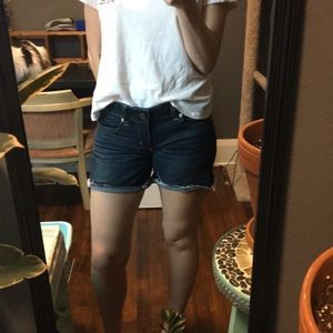AE denim shorts